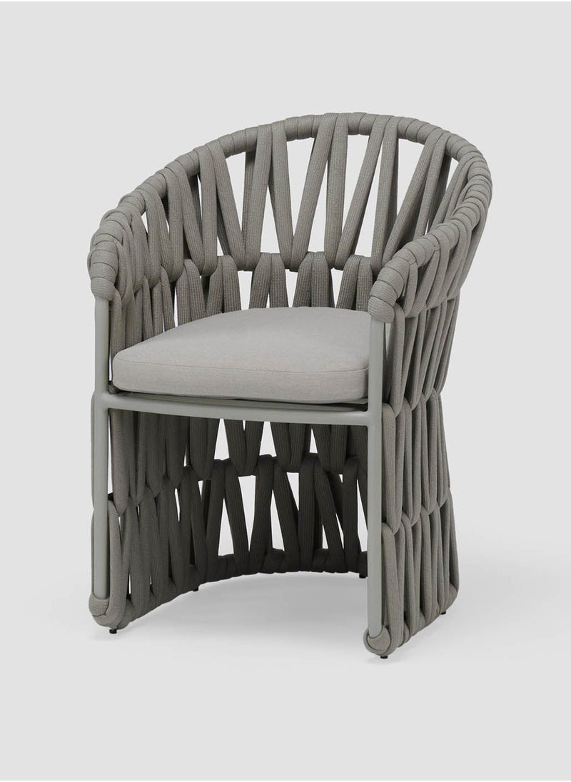 AL HUZAIFA FURNITURE - Victory Outdoor Rope Dining Chair, Fully Weaving - Image 1