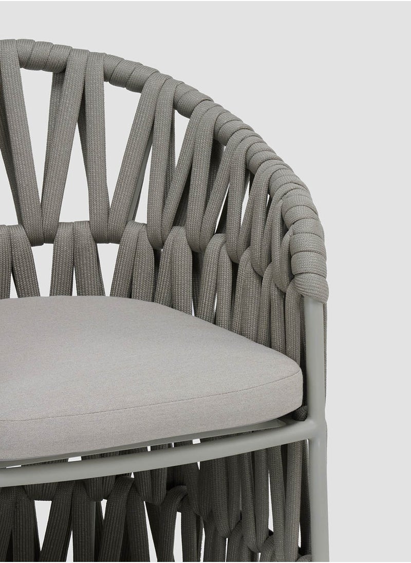 AL HUZAIFA FURNITURE - Victory Outdoor Rope Dining Chair, Fully Weaving - Image 1