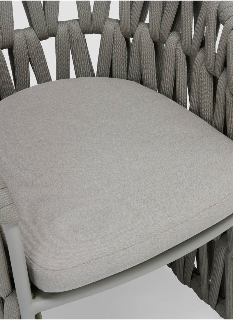AL HUZAIFA FURNITURE - Victory Outdoor Rope Dining Chair, Fully Weaving - Image 1