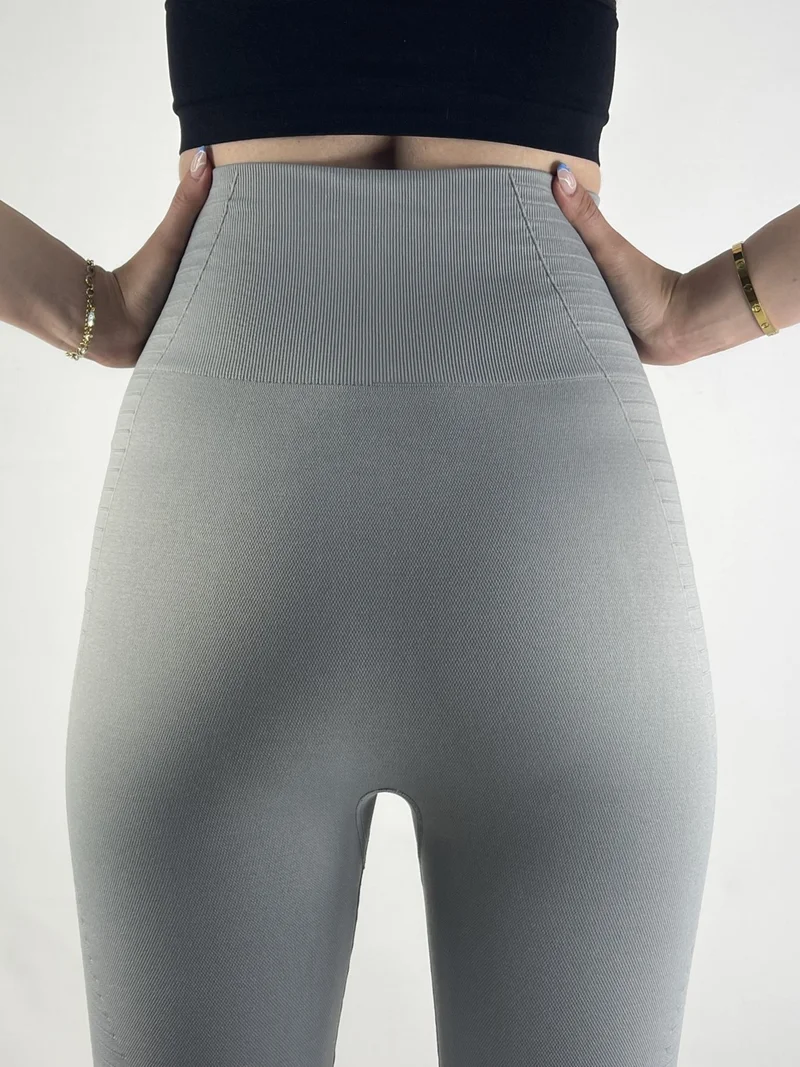 Mistirik Mystical Tokyo Stretching and Firming High Waist Sports Tights Gray Color
