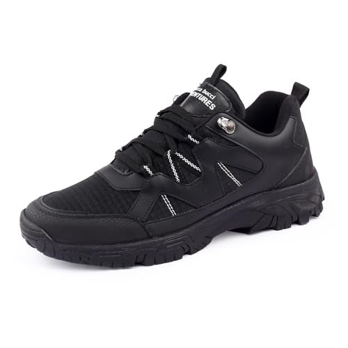 Bacca Bucci Atlas Men's Waterproof Hiking Shoes: Lightweight, Breathable, and Ideal for Outdoor Trekking, Mountaineering, and Trail Adventures Black, 7 UK - Image 1