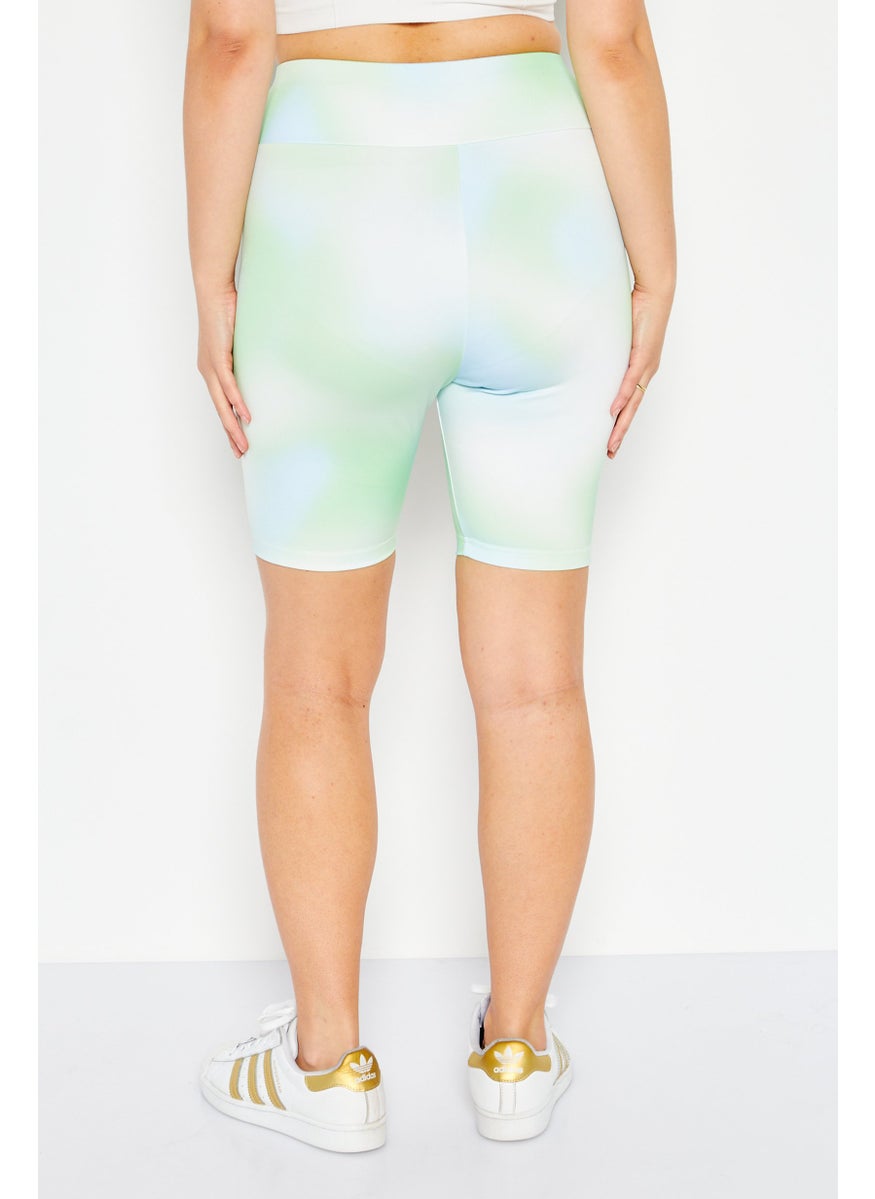 PUMA Women Sportswear Fit Training Shorts, Green  - Image 4
