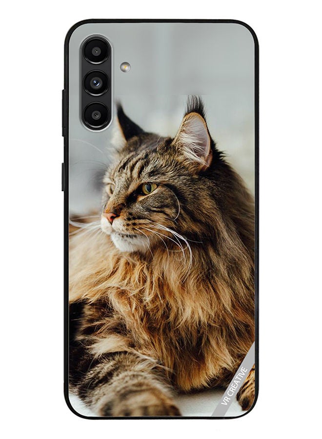 VR CREATIVE Protective Case Cover For Samsung Galaxy A13 5G Angry Cat Design Multicolour - Image 1