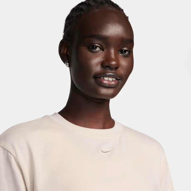 Nike light beige Women's Sportswear Essential T-Shirt Dress for Women | Best Price UAE