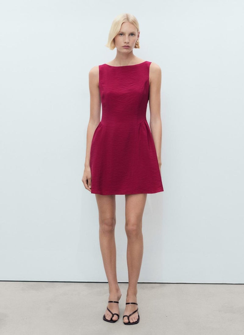 MANGO Short Flared Dress  - Image 1