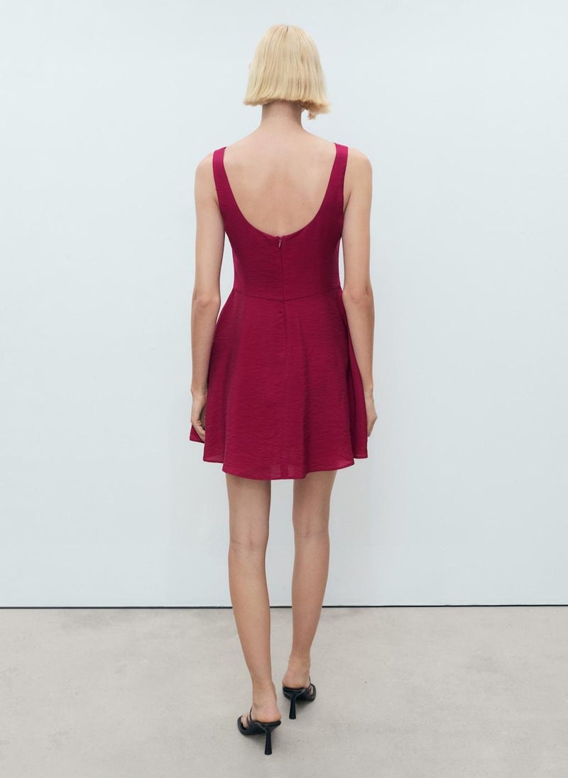 MANGO Short Flared Dress  - Image 2