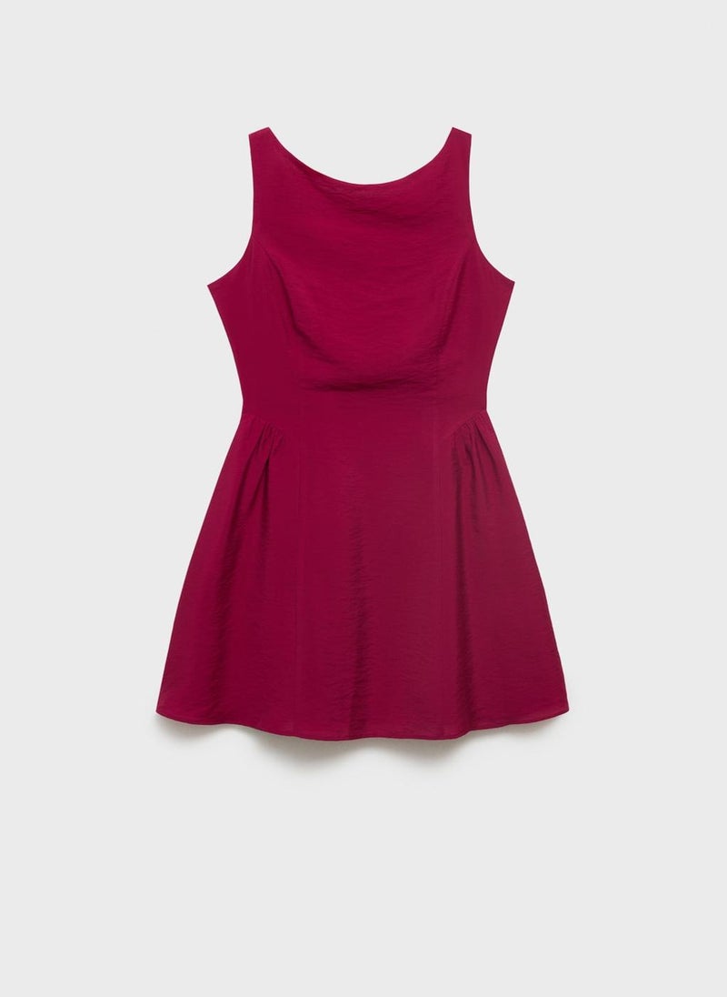 MANGO Short Flared Dress  - Image 5