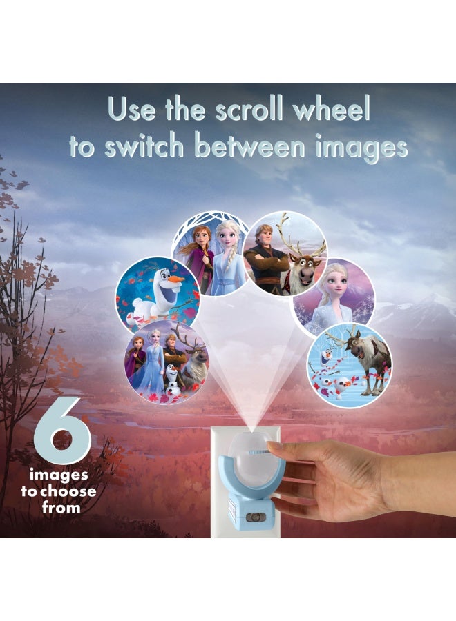 Projectables Disney Frozen 2 LED Kids Night Light Projector Plug-in Dusk-to-Dawn UL-Listed Elsa Anna Olaf Ideal for Hallway Bedroom Nursery Playroom Gaming Room 45028 - Image 5