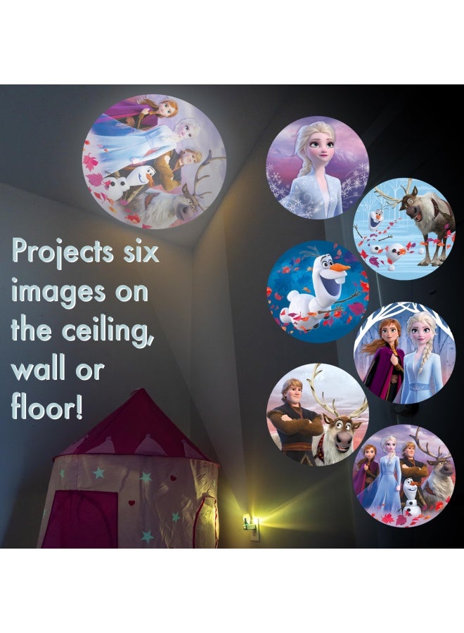 Projectables Disney Frozen 2 LED Kids Night Light Projector Plug-in Dusk-to-Dawn UL-Listed Elsa Anna Olaf Ideal for Hallway Bedroom Nursery Playroom Gaming Room 45028 - Image 3