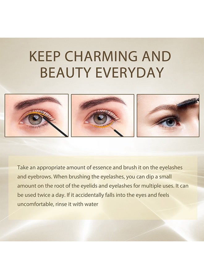 EELHOE - Lash & Brow Intense Regeneration Serum，Eyelashes Enhancer Liquid, Organic Castor Oil with Brush, Advanced Formula for Longer Fuller Thicker Eyelashes and Eyebrows, Perfect for Natural Growth Boost, 20ML - Image 1