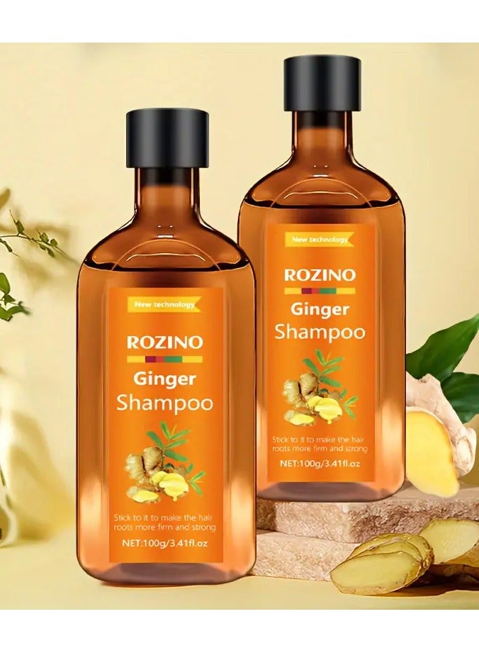 ROZINO Ginger Shampoo 100g - Moisturizing & Nourishing, Alcohol-Free, Gentle Formula for All Hair Types,, ROZINO - Image 5