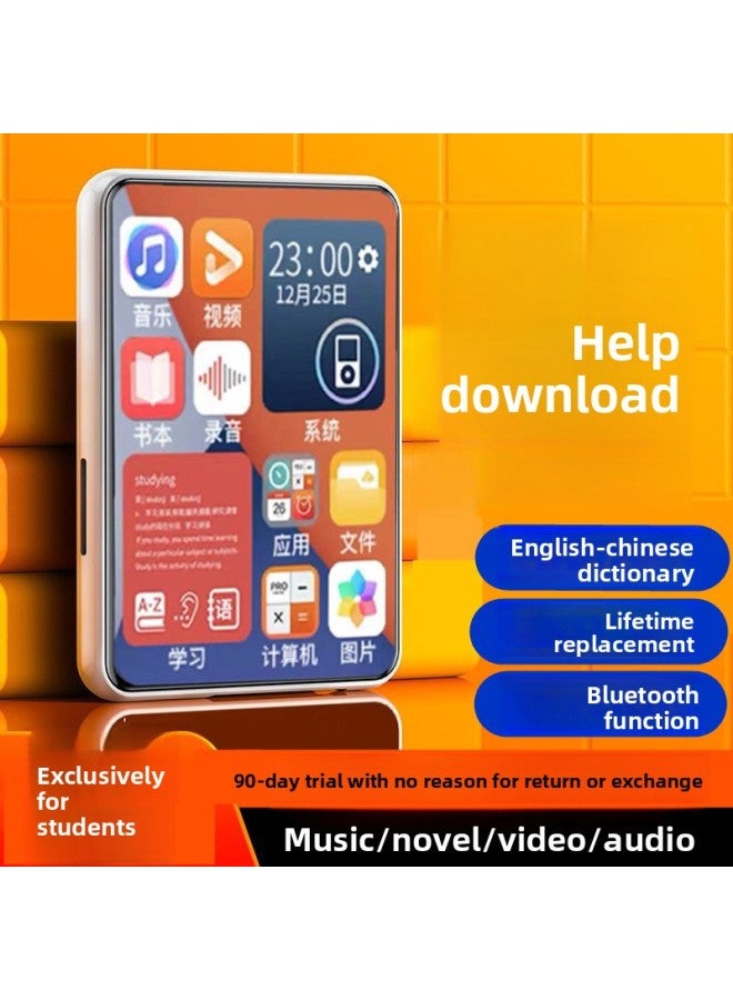 MP3 Player - Bluetooth MP3 Player Touch Screen - 3.2inch touch full screen black, 64gb - Portable Music Player, Wireless Walkman, Digital Audio, Student Learning, Mp4 Video Support, Mini HiFi Sound - Image 2