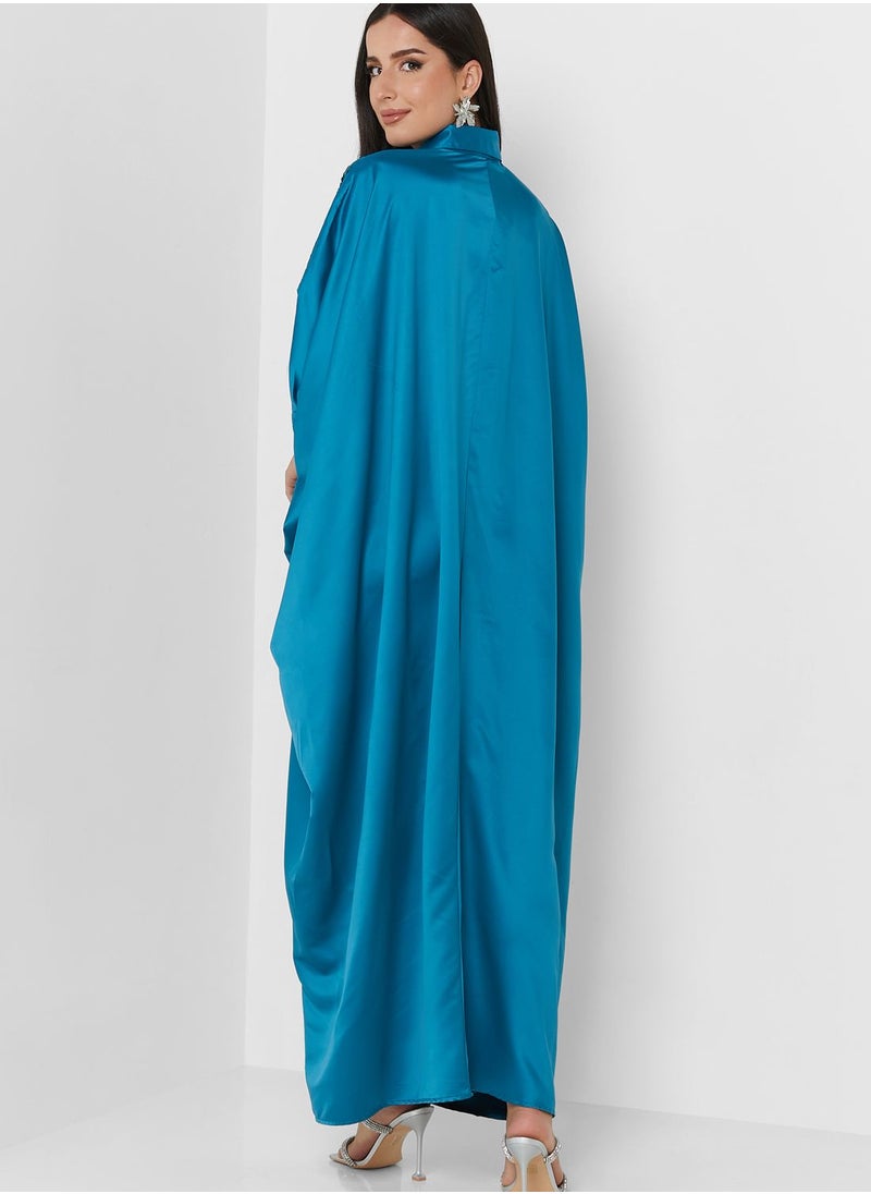 Femi9 - Button Down Embellished Kaftan - Image 1