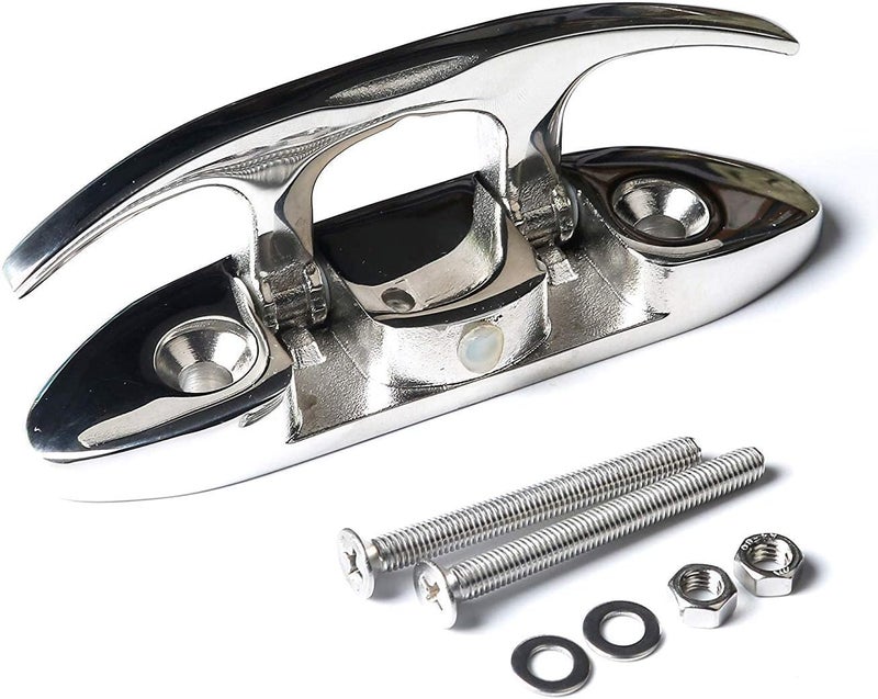 MX 4-1/2" قفل قارب قابل للطي، قفل رصيف بحري، قفل قارب من الفولاذ المقاوم للصدأ مع مجموعة من 4 مسامير - Image 5