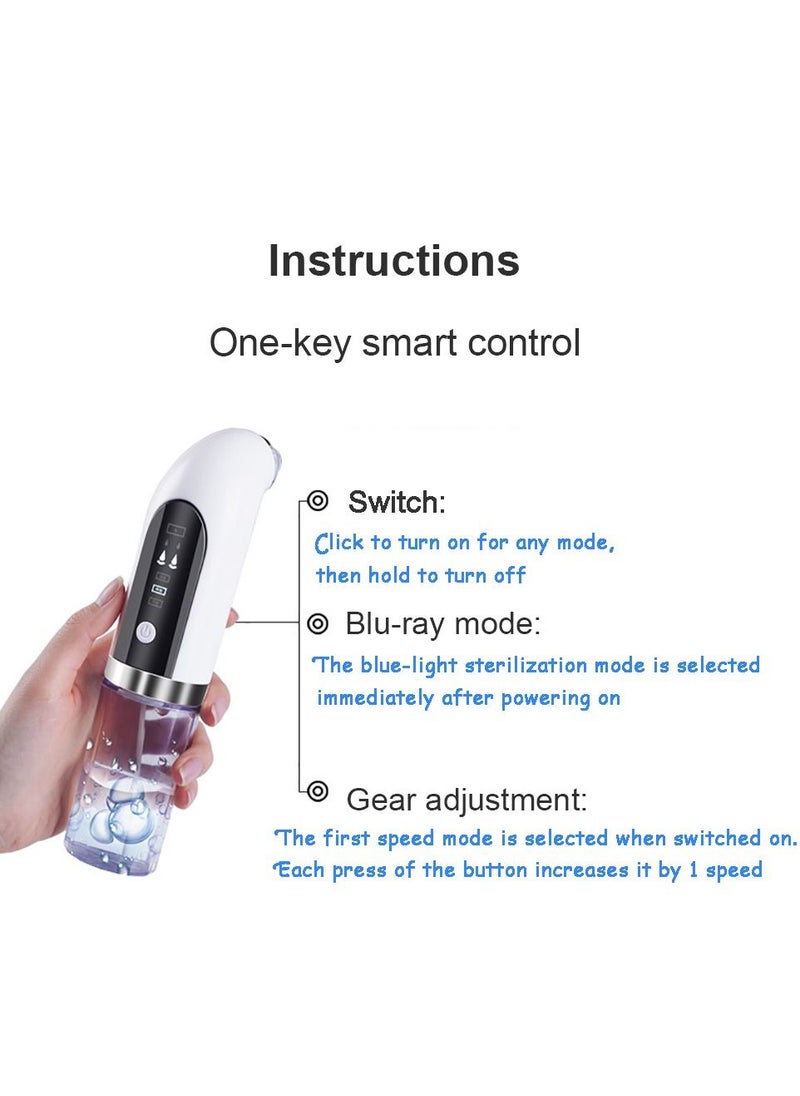 Generic Blackhead Removal Pore Vacuum Face Cleaner Electric Pimple Black Head Remover USB Rechargeable Water Cycle Facial Cleaning Tools  - Image 5