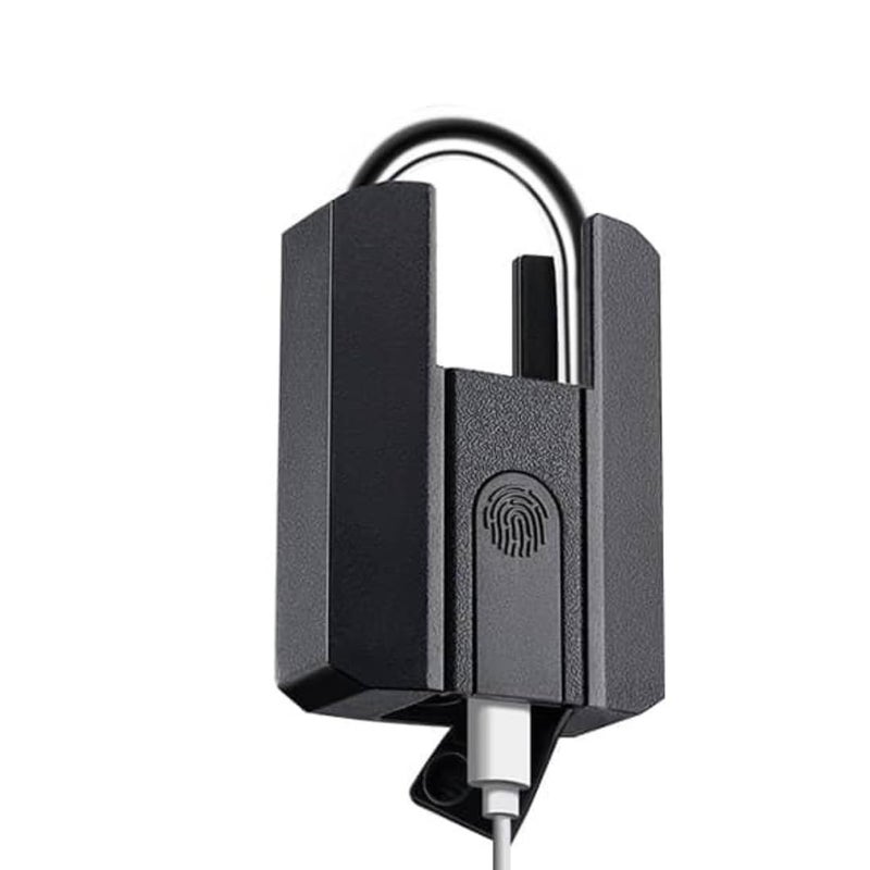 SMILEDRIVE Aluminium Z Smart Door Lock Fingerprint Padlock For Home With Superfast Unlocking Ip67 With 3 Unlocking Mechanisms FingerprintBluetoothKeys - Image 1