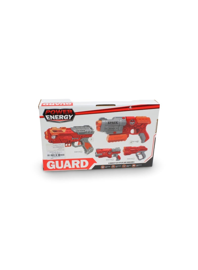 "Space Guardian" Foam Dart Blaster Toy Gun – Red - Image 2