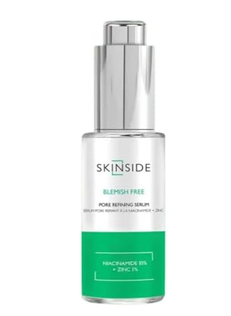 Skinside Niacinamide Flawless Skin Serum, 10% Niacinamide + Zinc 1%, Pore Refining Serum 