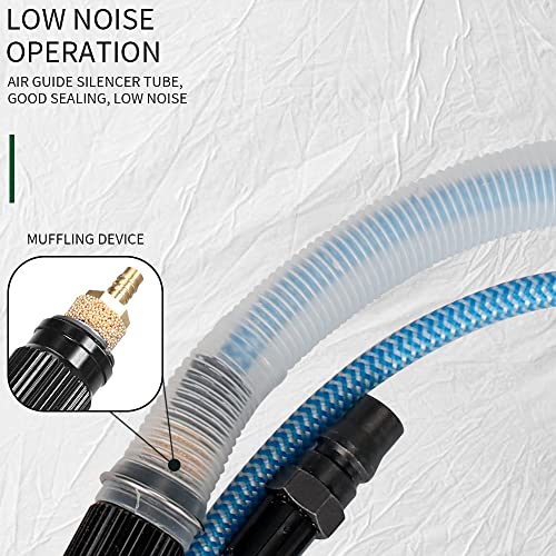 Baisiky 1/8" (3mm) Air Micro Grinder, Pneumatic Pencil Die Grinder, 28000 RPM Free Speed, For Cleaning Dies, Rotors, Backing Plates, Brake Pads, Mounts, Etc. - Image 4