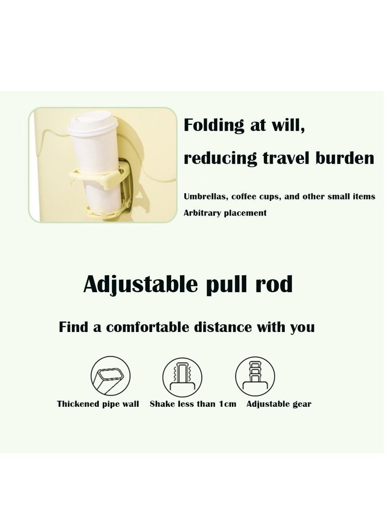 Arabest - Lce-Cream Luggage, Trolley Bags High-Color Boarding Box Mute Universal Wheel Sturdy Travel Password Box（White） - Image 1