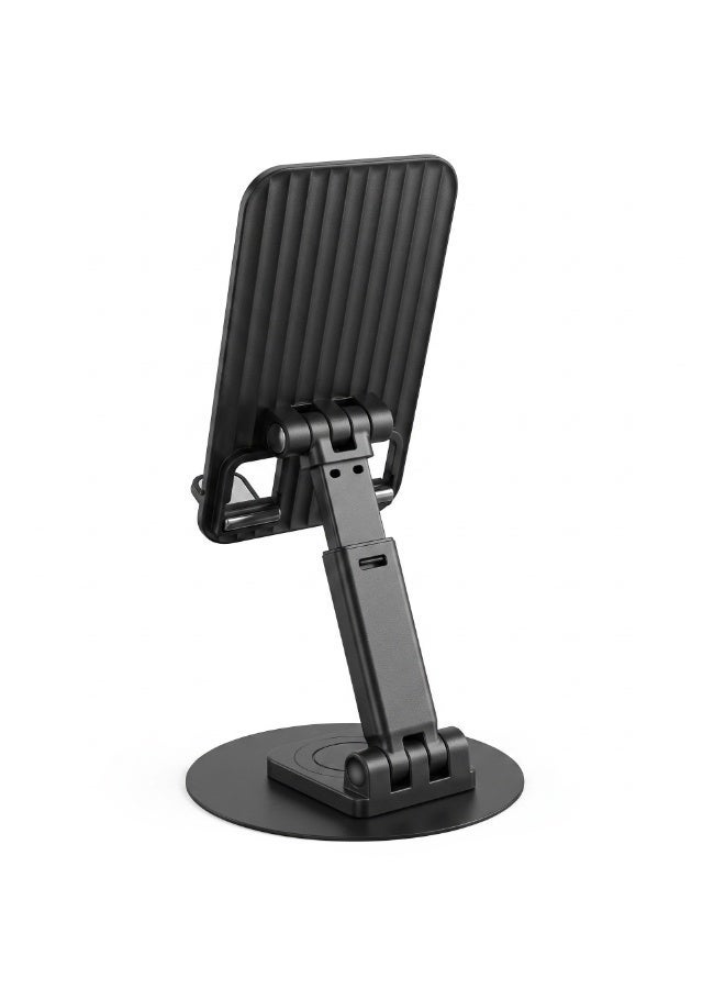 Duravel Foldable Desktop Phone Holder  and Tablet,Phone Stand, Multi-Directional Free Adjustment, Black - Image 3