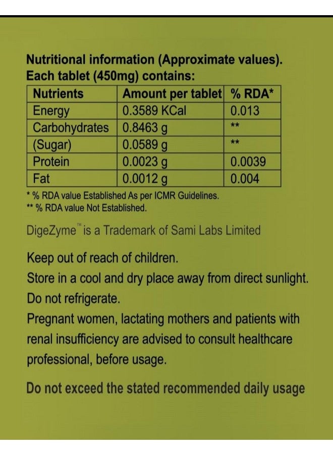 Sami Direct DigeZyme™ Digestive Enzyme Chewable Tablets, 3x10 Tablets (Pack of 4) - Image 2