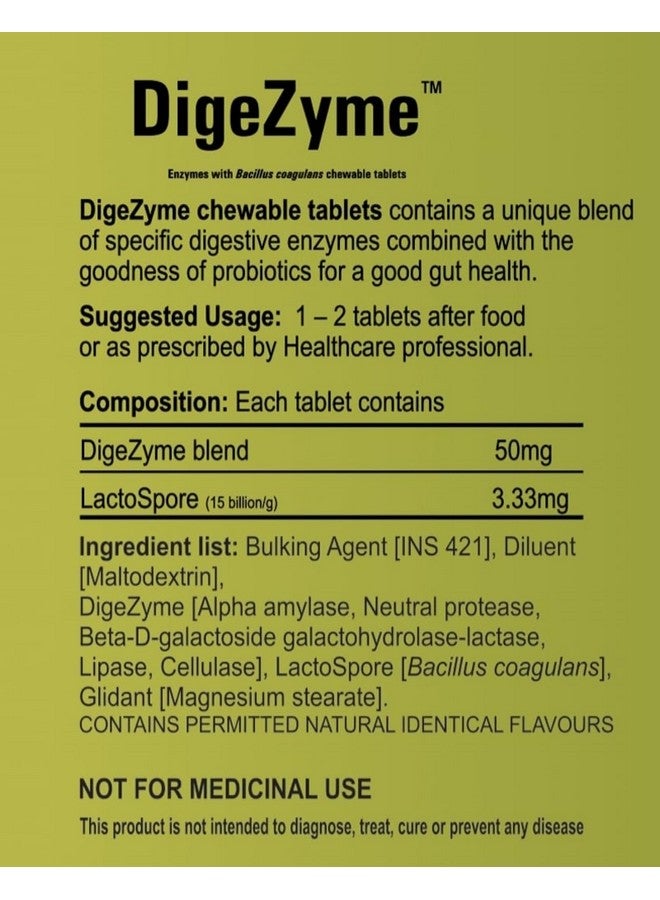 Sami Direct DigeZyme™ Digestive Enzyme Chewable Tablets, 3x10 Tablets (Pack of 4) - Image 3