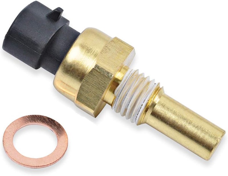 OTUAYAUTO 2134514 19236568 Engine Water Coolant Temperature Sensor - Replacement for Chevy Silverado 1500 1999-2017 Suburban Tahoe Impala Malibu, GMC Sierra 1500 Savana Yukon, Buick Lacrosse Regal - Image 1