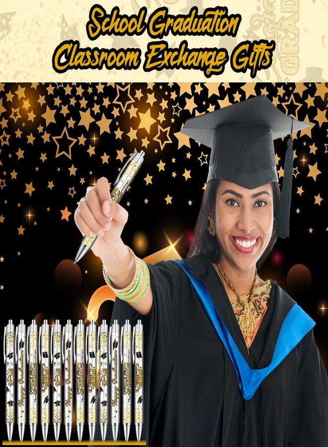 Sabary 24 Pcs Graduation Ballpoint Pen Congrats Grad Ballpoint Pen Graduation Gifts for Student Kid, Graduate Party Favor Gift for High School, College, Office Home Classroom School, 4 Styles - Image 3