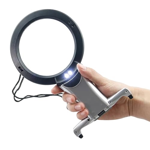 ARSUK 2X Hands Free Chest Rest LED Magnifier for Reading with 6X Spot Magnifying Glasses with Light for Sewing, Hobbies, Crafters, and DIY Projects – Adjustable Stand and Neck Cord for Seniors - Image 1