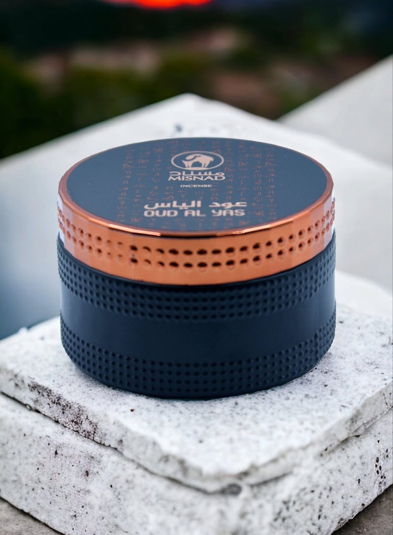 مسند عود الياس - 70 جرام معطر عود فاخر - بخور عربي غني ودائم للروائح المهدئة