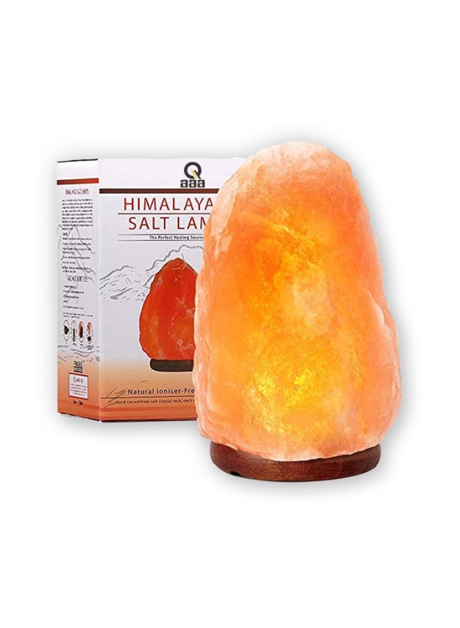 Q TRIPLE A Premium Quality Natural Himalayan Salt Lamp | Hand Carved Natural Rock Shape & Free Extra Bulb | Wellness & Home Decor | 100% Authentic Pink Salt Crystal in Deluxe Box | A Perfect Air Purifier, Ionizer, Stress Relief, Night Lamp, Organic, Gift Item. - Image 1