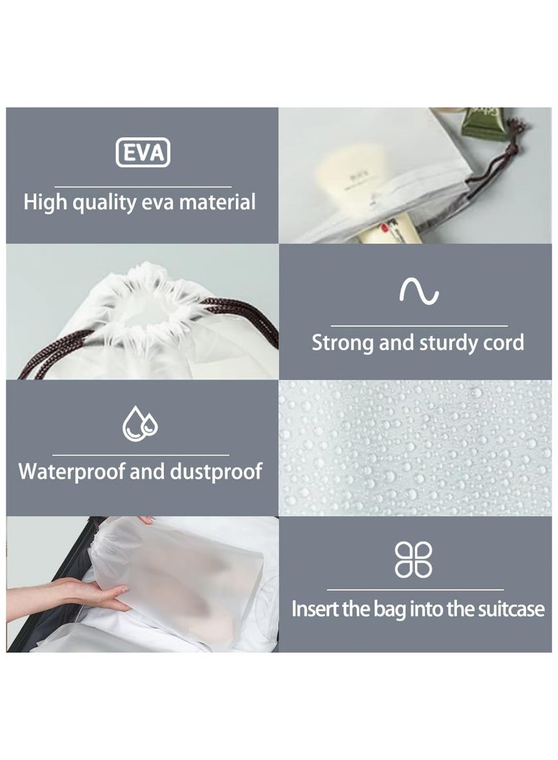 حقيبة تخزين أحذية مكونة من 20 قطعة - مزودة برباط إغلاق شفاف، حقيبة غبار أحذية متعددة الوظائف، منظم أحذية متعدد الوظائف، حقيبة أحذية تجميلية منزلية، حقيبة أحذية مقاومة للماء، حقائب تخزين موفرة للمساحة - Image 2