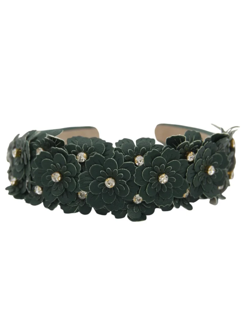 دىدانيالا Headband Camomile For Women's and  Girls Dark Green