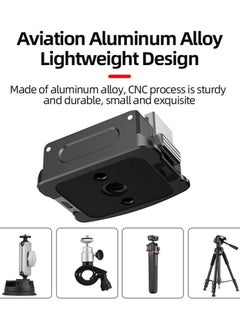 General DJI OSMO Pocket 3 Charging Adapter Base 1/4 Screw Hole Desktop Charging Base, Type-C Charging Base Aluminum Alloy Gimbalizer Base Dual Interface Accessories  - Image 2
