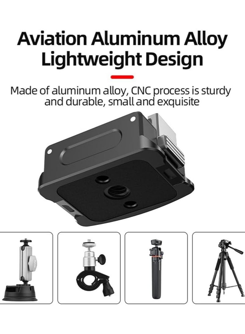 General DJI OSMO Pocket 3 Charging Adapter Base 1/4 Screw Hole Desktop Charging Base, Type-C Charging Base Aluminum Alloy Gimbalizer Base Dual Interface Accessories  - Image 2
