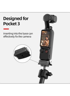 General DJI OSMO Pocket 3 Charging Adapter Base 1/4 Screw Hole Desktop Charging Base, Type-C Charging Base Aluminum Alloy Gimbalizer Base Dual Interface Accessories  - Image 3