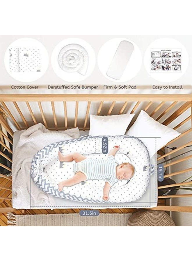 مورو مورو مورو كرسي استرخاء للأطفال ، عش الأطفال للنوم المشترك للطفل - Image 1