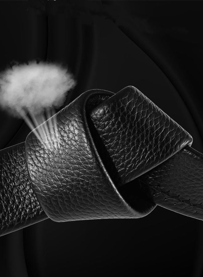 JCB CHIC حزام رجالي من الجلد مع سحاب راتشيت للهدايا واللباس الرسمي والكاجوال، حزام من جلد البقر عصري مع مشبك أوتوماتيكي قابل للتعديل - مناسب للبنطلونات الجينز والبدلات وجميع المناسبات - Image 3