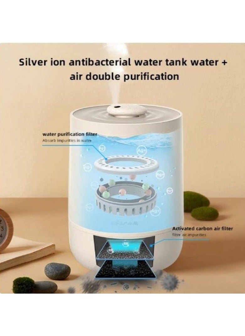 Bear - Air Humidifier 4.5L Large Capacity Cool Mist Silent Maker Aromatherapy Humidifier 99% Antibacterial and Purifying Desktop Humidifier 2-pin plug (CN) - Image 1