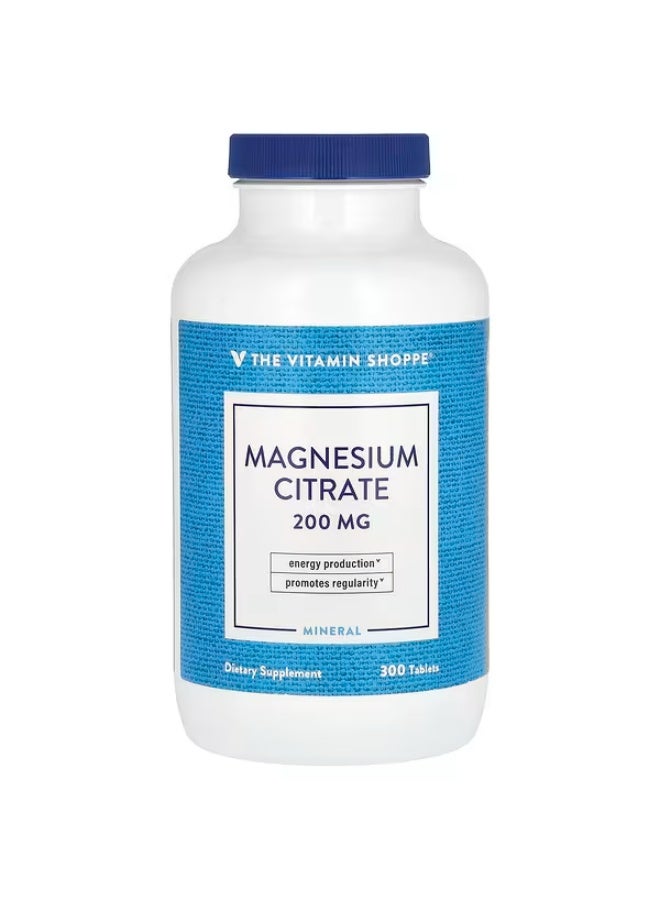 ذا فيتامين شوب متجر الفيتامينات، سترات المغنيسيوم، 200 ملغ، 300 قرص