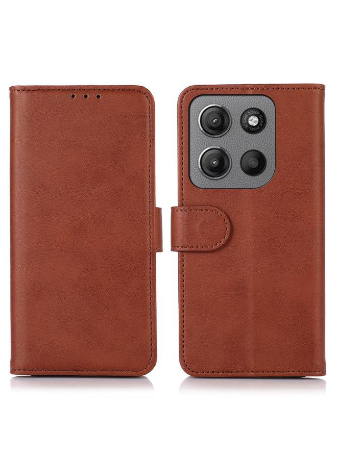 S-TOP Case For Motorola Moto G15 4G / G05 Cow Texture Leather Phone Case - Image 1