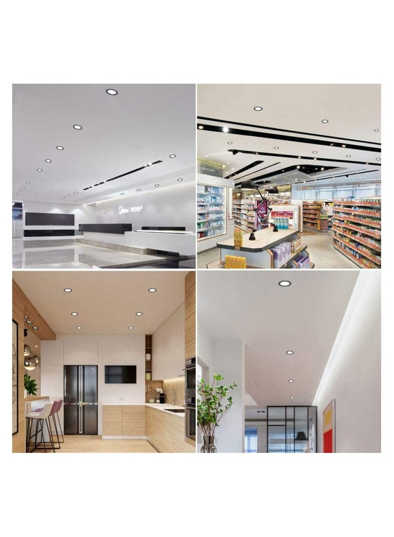 LED Downlight Recessed LED Ceiling Spotlights 5W 450LM 30000h 3000K LED Downlight Ceiling for Bathroom Living Room Kitchen 1 Pack