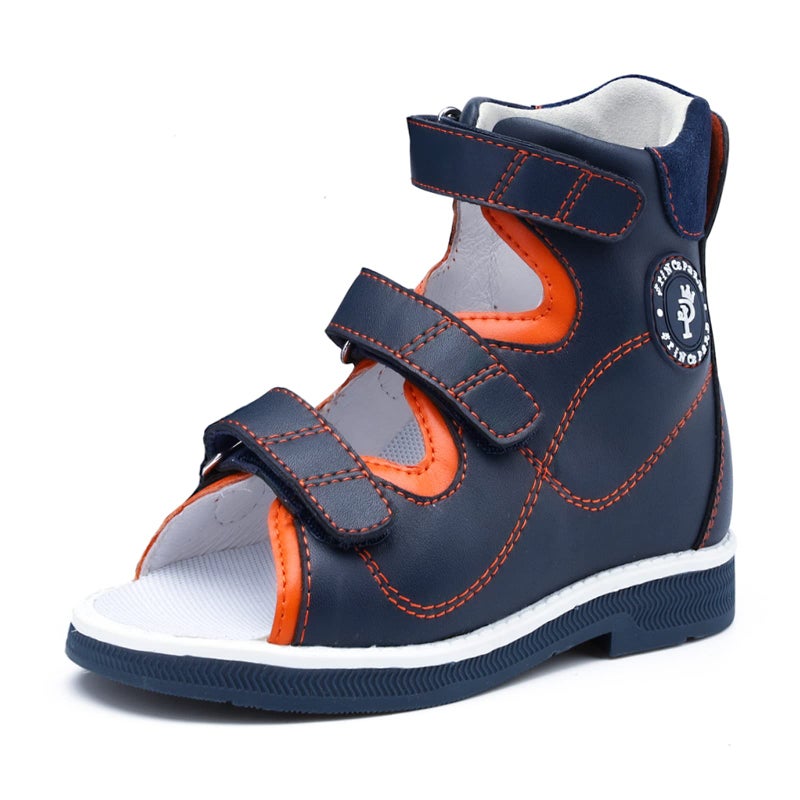 princepard Orthopedic Sandals for Kids and Toddlers with High Back and Ankle Arch SupportNonslip Soles