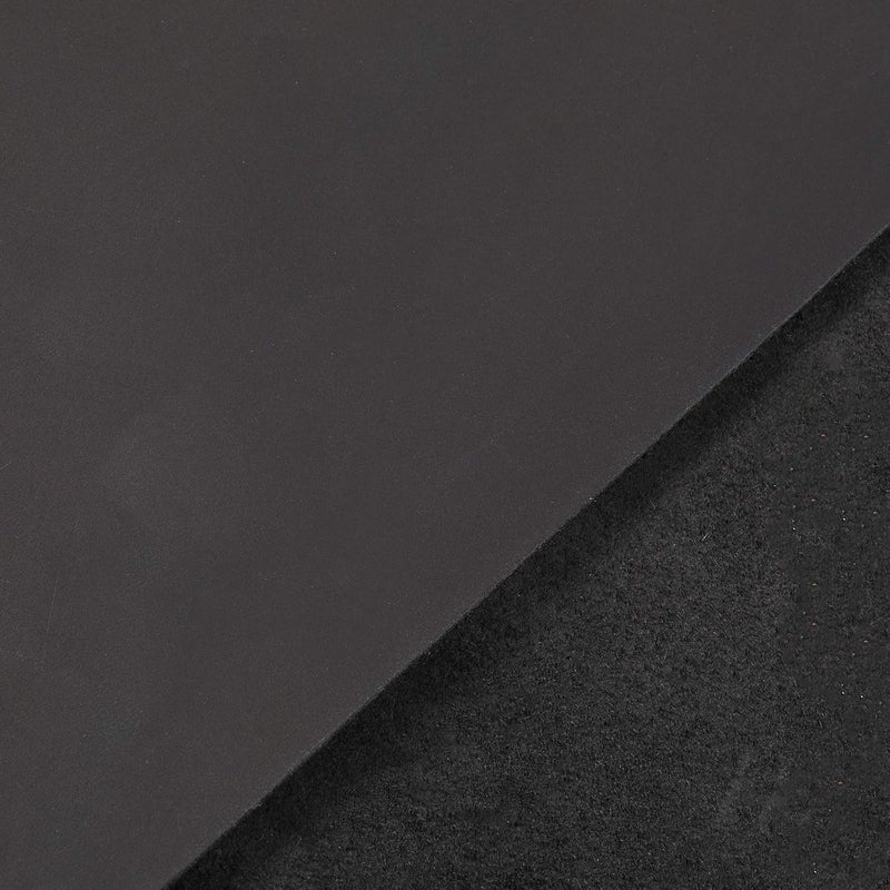 DeShan Tooling Leather 4.5-5oz/1.8-2.0mm Thick Finished Grain Cowhide Leather Cow Skins Crafts Hobby Sewing Tooling Workshop Crafting Leather Pre-Cut Leather Hides Tooling Leather Sheet (12"x24", Black) - Image 2