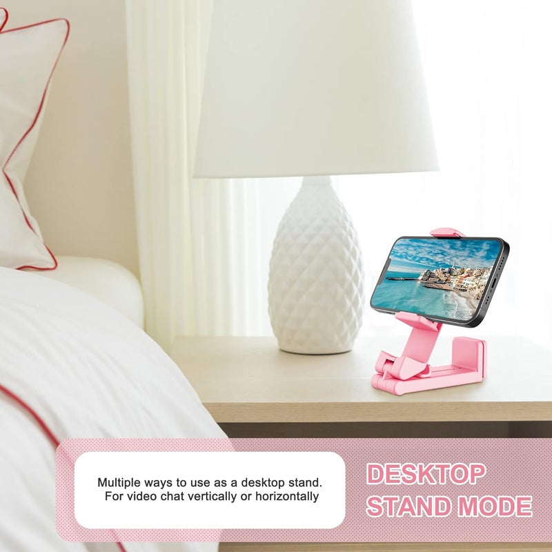 Perilogics Airplane Phone Holder Mount Universal in Flight Hands Free Viewing with Multi-Directional Dual 360 Degree Rotation (Pink) - Image 4