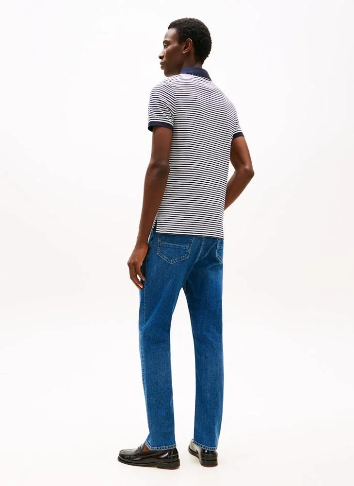 تومي هيلفيغر بولو بقصة ضيقة من مجموعة 1985