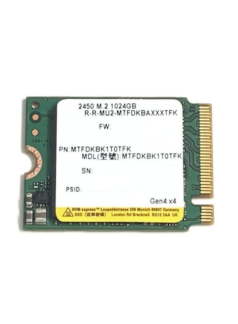 1TB M.2 2230 NVMe PCIe Gen4 x4 Internal SSD – High-Speed Solid State Drive for Laptops, Ultrabooks, Surface, Steam Deck, and PS5  - Image 2
