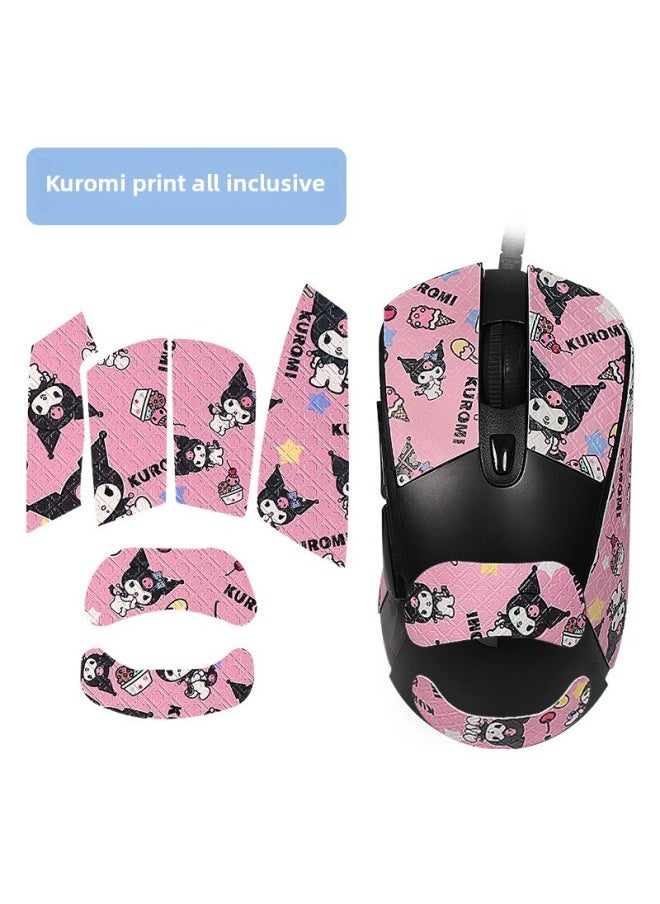 Generic Suitable For Logitech G703/G603/G403 Mouse Anti-slip Sticker Special Sweat-absorbent Anti-sweat Side Sticker Foot Sticker Foot Mat Film-color:[all Inclusive] One Pink Kulomi Mouse Sticker  - Image 1