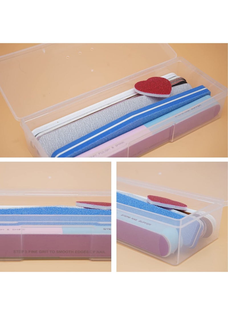 Excefore Manicure Tool Box, 6 Pieces Clear Box for Nail Tool, Transparent Personal Nail Box for Manicure, Plastic Nail Art Tool Box Storage Organizer Case Container for Organizing (7.5x2.5x1.5 Inch) - Image 5